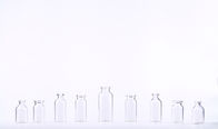 Σφραγισμένα σαφή φιαλίδια γυαλιού με το λαστιχένιο πώμα, μπουκάλια γυαλιού Pharma